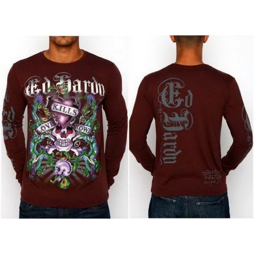 Men's Ed Hardy Long T Shirts Outlet Factory Online Store