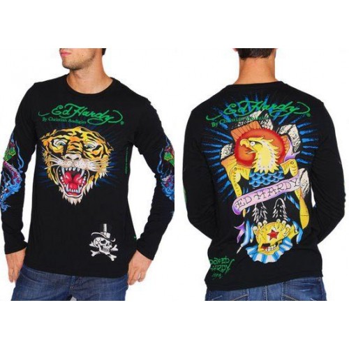 Men's Ed Hardy Long T Shirts collection