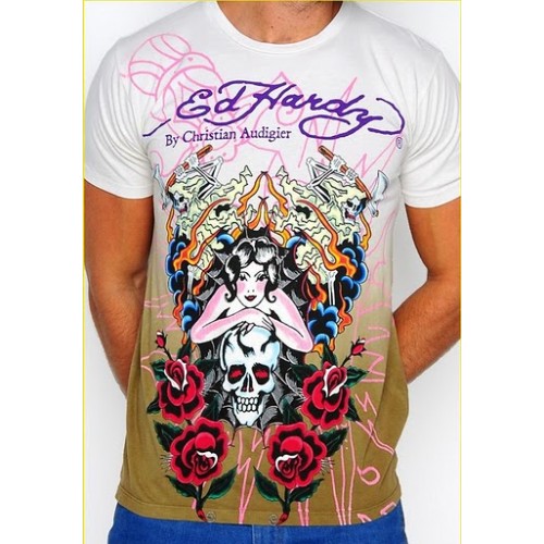 Mens Ed Hardy Short Sleeve T-shirt official Authentic USA Online