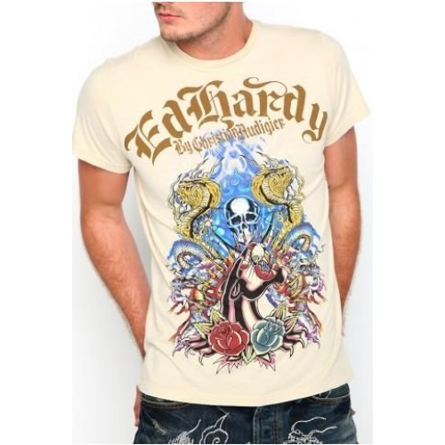 Mens Ed Hardy Short Sleeve T-shirt on sale discount clothing