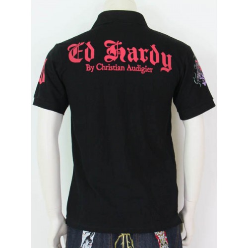 Mens Ed Hardy Short Sleeve T-shirt LOVE KILLS SLOWLY black outlet
