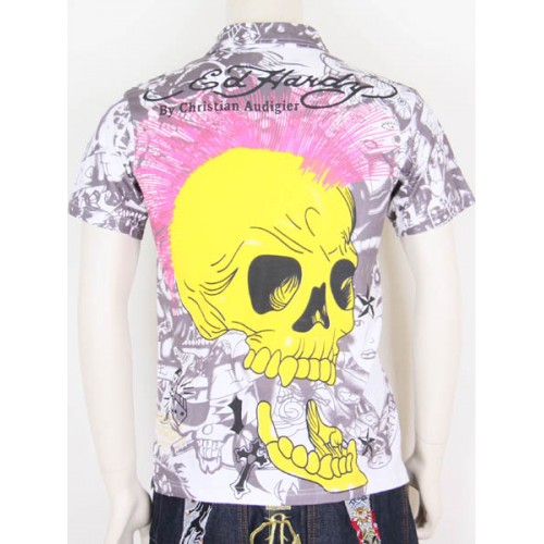 Mens Ed Hardy Short Sleeve T-shirt SKELETON online reliable quality
