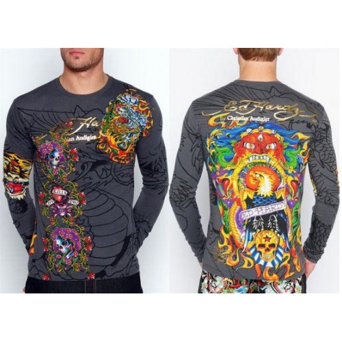 Men's Ed Hardy Long T Shirts ed hardy outlet online