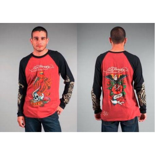 Men's Ed Hardy Long T Shirts pretty and colorful