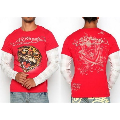 Men's Ed Hardy Long T Shirts Outlet Store